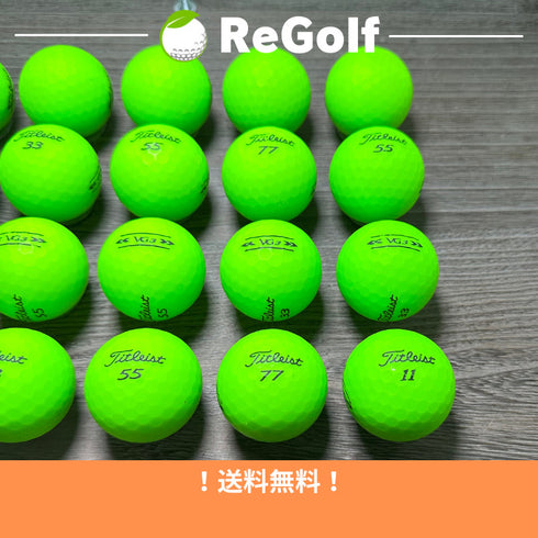 【中古】 ロストボール タイトリスト VG3 マット グリーン 2022年モデル 20球 Bランク ゴルフボール リゴルフ